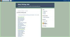 Desktop Screenshot of dailywritingjobs.blogspot.com