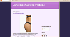 Desktop Screenshot of christinascustomcreations.blogspot.com