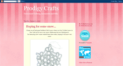 Desktop Screenshot of prodigycrafts.blogspot.com