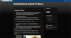 Desktop Screenshot of dangerousdogspitbull.blogspot.com