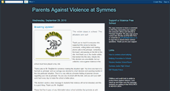 Desktop Screenshot of parentsagainstviolenceatsymmes.blogspot.com