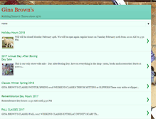 Tablet Screenshot of ginabrownsnews.blogspot.com