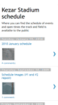 Mobile Screenshot of kezarstadiumschedule.blogspot.com