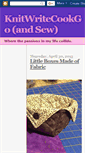 Mobile Screenshot of knitwritecookgo.blogspot.com