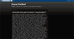 Desktop Screenshot of iowafutbol.blogspot.com