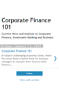 Mobile Screenshot of corporatefinance101.blogspot.com