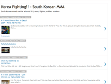 Tablet Screenshot of koreanmma.blogspot.com