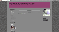 Desktop Screenshot of hannemors-strikkeblogg.blogspot.com