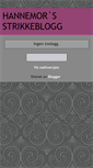 Mobile Screenshot of hannemors-strikkeblogg.blogspot.com