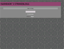 Tablet Screenshot of hannemors-strikkeblogg.blogspot.com