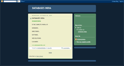 Desktop Screenshot of databasesindia.blogspot.com