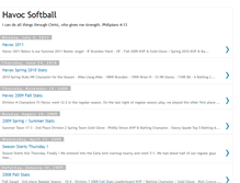 Tablet Screenshot of havocsoftball.blogspot.com