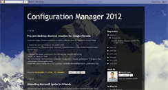 Desktop Screenshot of configurationmanager2012.blogspot.com