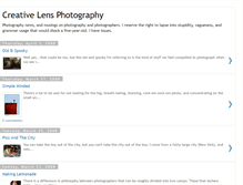 Tablet Screenshot of creativelensphotography.blogspot.com