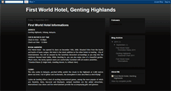 Desktop Screenshot of firstworldhotelbooking.blogspot.com