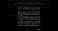 Desktop Screenshot of kitchencabinetdimensions.blogspot.com