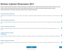Tablet Screenshot of kitchencabinetdimensions.blogspot.com
