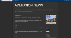 Desktop Screenshot of admissiontalks.blogspot.com