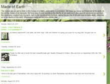 Tablet Screenshot of madeofearth.blogspot.com
