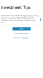 Mobile Screenshot of investment007.blogspot.com