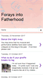 Mobile Screenshot of foraysintofatherhood.blogspot.com