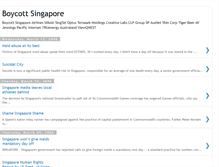 Tablet Screenshot of boycottsingapore.blogspot.com