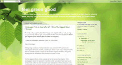 Desktop Screenshot of feelgreengood.blogspot.com