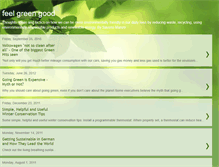 Tablet Screenshot of feelgreengood.blogspot.com