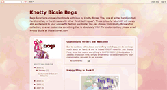 Desktop Screenshot of knottybicsiebags.blogspot.com