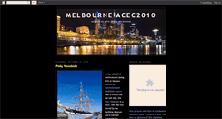 Desktop Screenshot of melbourneacec2010.blogspot.com