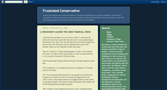 Desktop Screenshot of frustratedconservative.blogspot.com