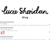 Tablet Screenshot of luciesheridan.blogspot.com