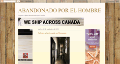 Desktop Screenshot of abandonadoporelhombre.blogspot.com