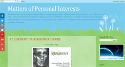 Desktop Screenshot of mattersofpersonalinterests.blogspot.com