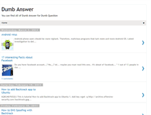 Tablet Screenshot of dumb-answer.blogspot.com