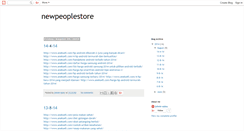 Desktop Screenshot of newpeoplestore.blogspot.com