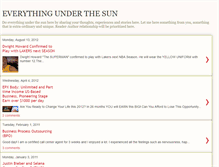 Tablet Screenshot of everythingunderthesun-blog.blogspot.com