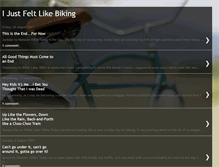 Tablet Screenshot of ijustfeltlikebiking.blogspot.com