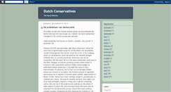 Desktop Screenshot of dutchconservatives.blogspot.com