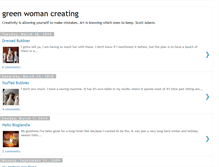 Tablet Screenshot of greenwomandesign.blogspot.com