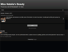 Tablet Screenshot of missnataliasbeauty.blogspot.com