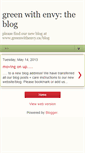 Mobile Screenshot of greenwithenvytheblog.blogspot.com