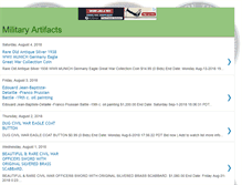 Tablet Screenshot of militaryartifacts.blogspot.com
