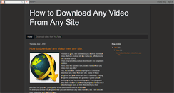 Desktop Screenshot of downloadanyvideofromanysite.blogspot.com