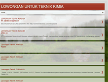 Tablet Screenshot of lowongantekim.blogspot.com