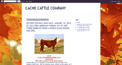 Desktop Screenshot of cachecattlecompany.blogspot.com