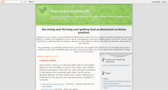 Desktop Screenshot of elusivearchives.blogspot.com