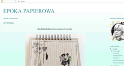 Desktop Screenshot of epokapapierowa.blogspot.com