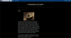 Desktop Screenshot of chronosync2000.blogspot.com