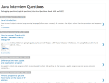 Tablet Screenshot of debuggingquestions.blogspot.com